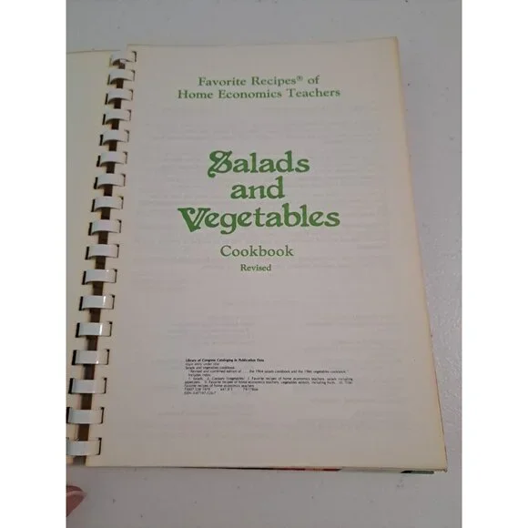 Salads Vegetables Cookbook Revised Favorite Recipes Of Home Economics Teachers - Picture 2 of 6